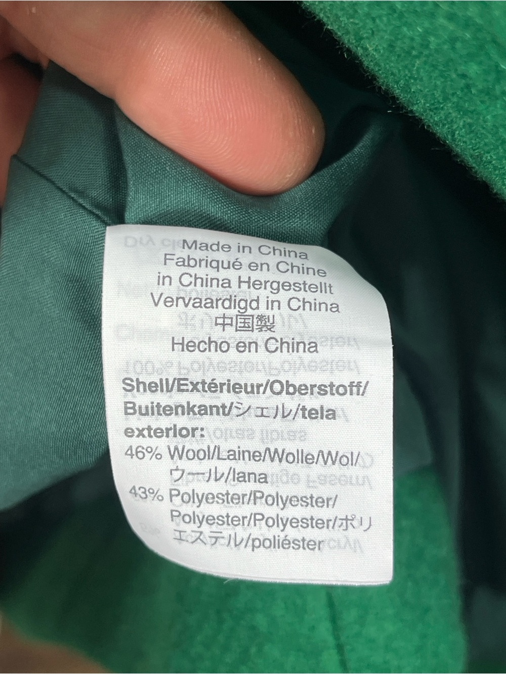 J. Crew Mercantile City Coat in Green. - Picture 10 of 12